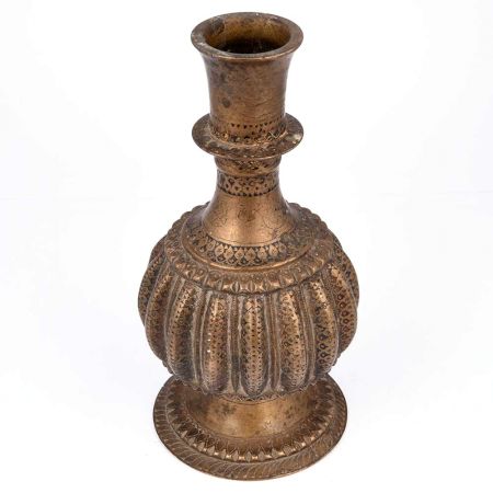 Hand Crafted Brass Hookah Vase Pot